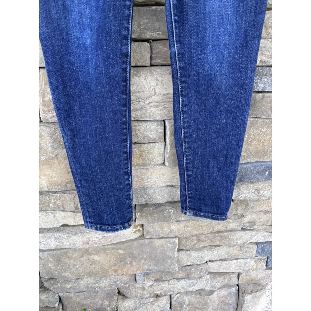 American Eagle Womens Jeans 0 Short Blue Hi Rise Jegging Super‎ Stretch Dark